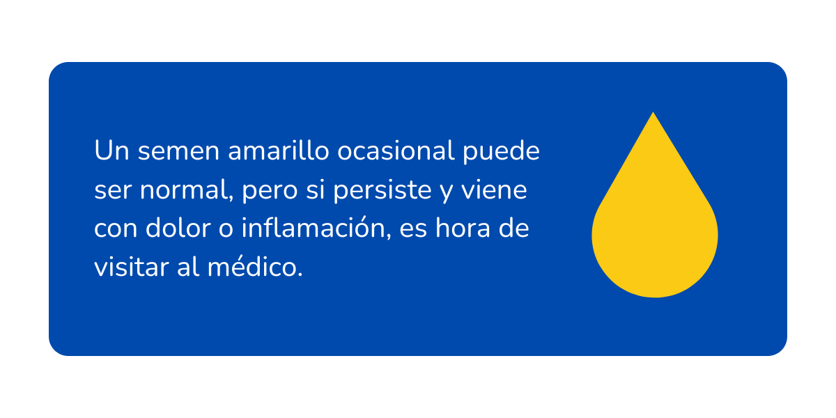 color del semen