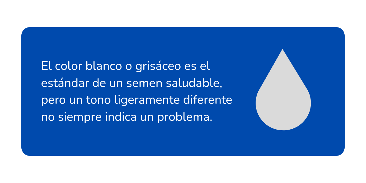 color del semen