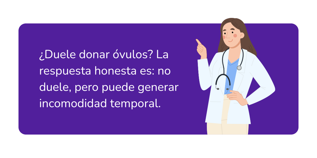 donar óvulos duele