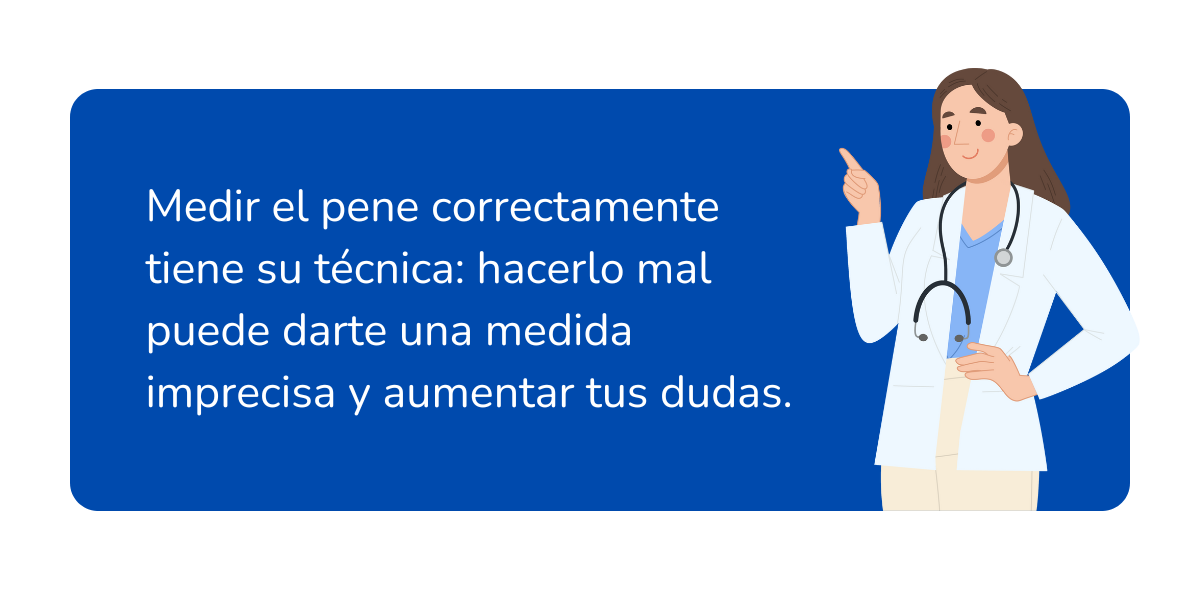 cómo medir un pene