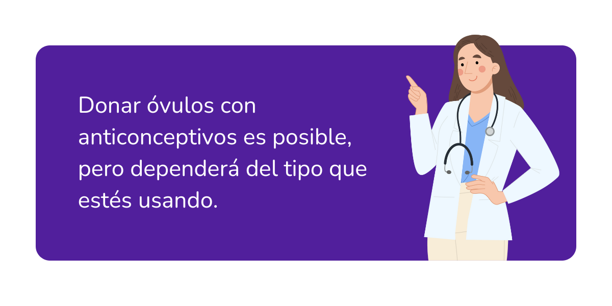 donar ovulos con anticonceptivos