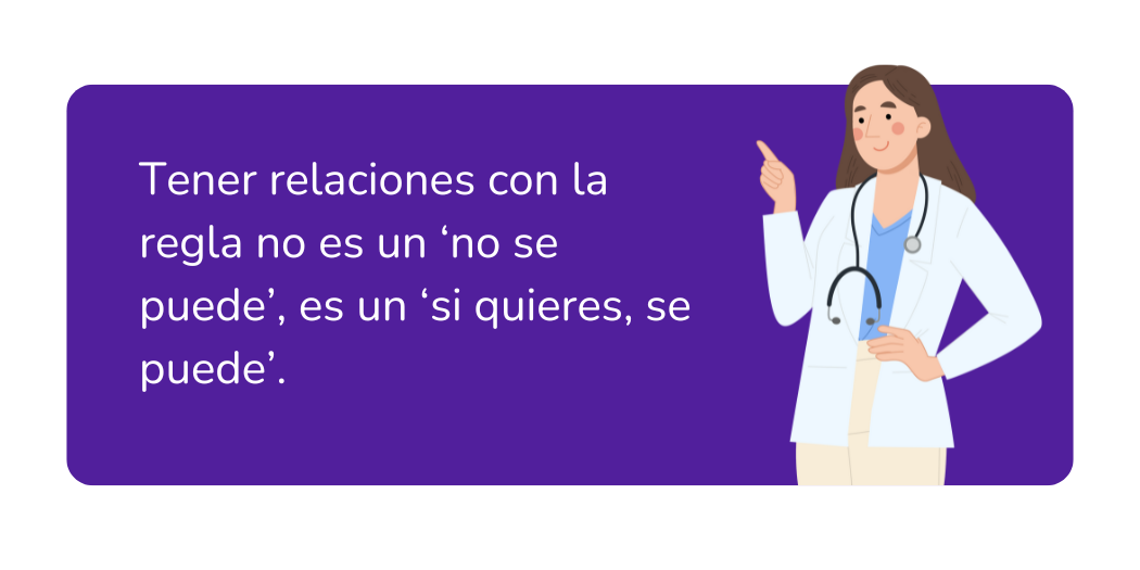 hacer el amor con la regla