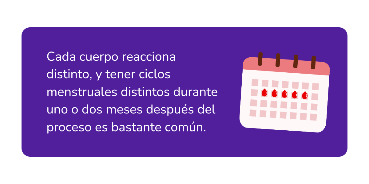 Regla irregular tras la donación de óvulos (3)