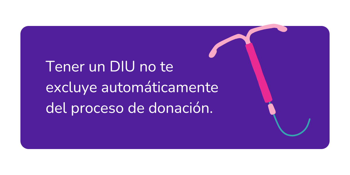 donar ovulos y diu