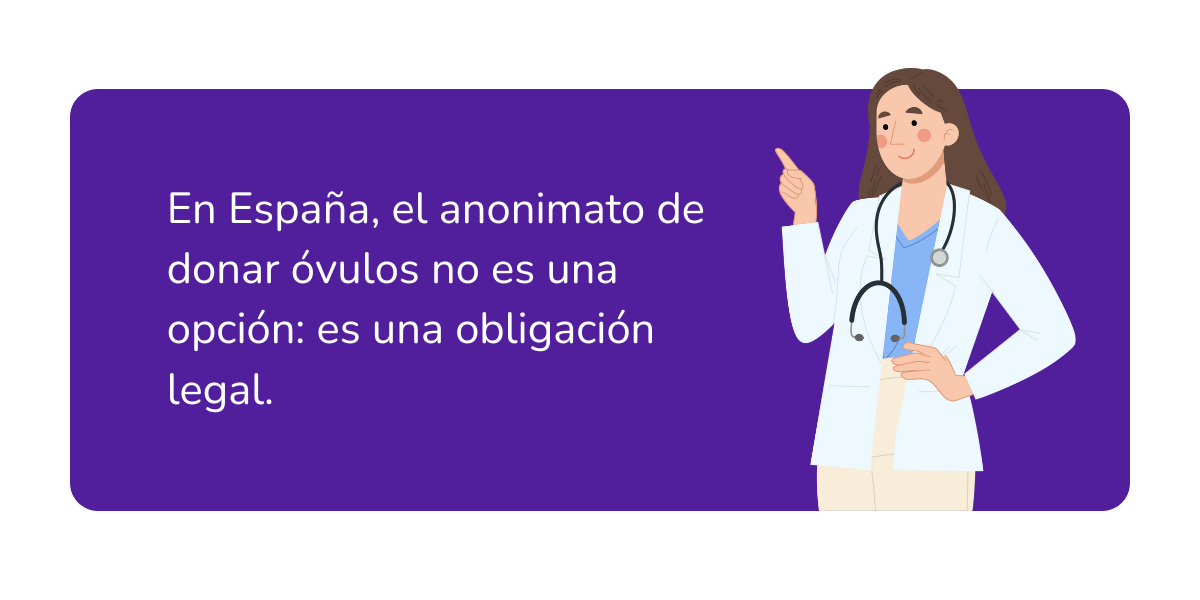 anonimato de donar ovulos