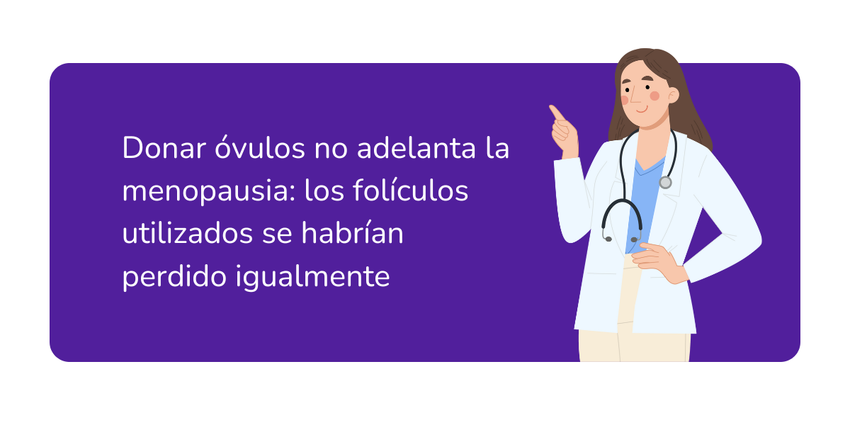 donacion ovulos y menopausia precoz