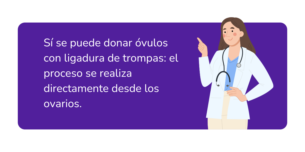 donar óvulos con ligadura de trompas