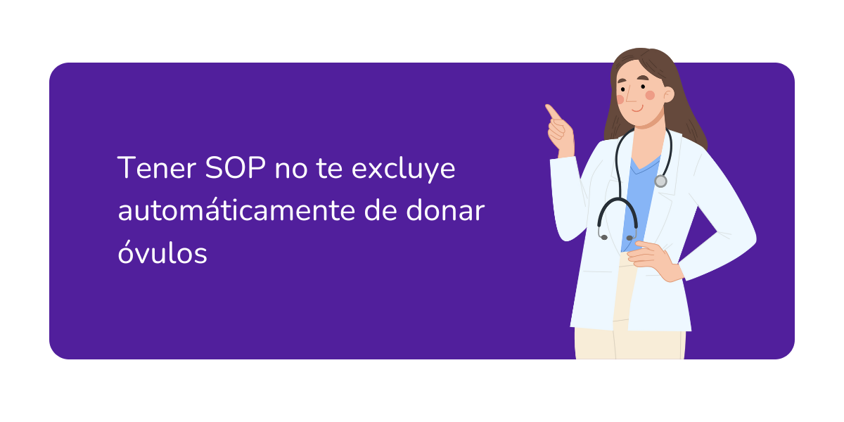 donar óvulos con ovarios poliquísticos