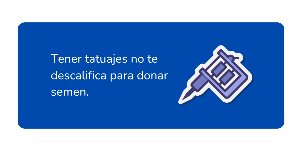 Puedo donar semen si tengo tatuajes Puedo donar semen si tengo tatuajes